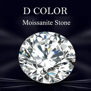4CT Moissanite Loose Round Cut D White VVS1 GRA for DIY Jewelry Make Wholesale - Picture 1 of 25