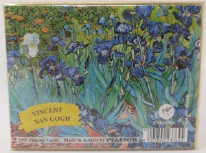 Mazzo Carte Ramino Piatnik Vincent Van Gogh Iris 237645 Bridge Rummy Canasta - Foto 1 di 5