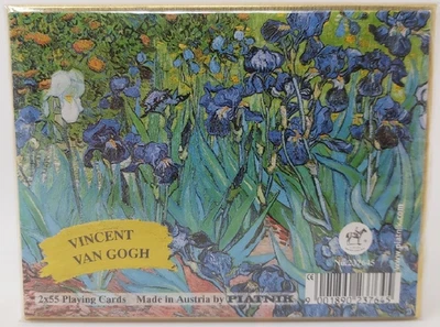 Mazzo Carte Ramino Piatnik Vincent Van Gogh Iris 237645 Bridge Rummy Canasta - Immagine 1 di 4
