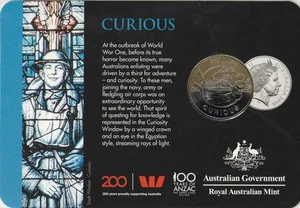 AUSTRALIAN : 2018 ANZACS Spirit - 20 Cent - CURIOUS - Picture 1 of 2