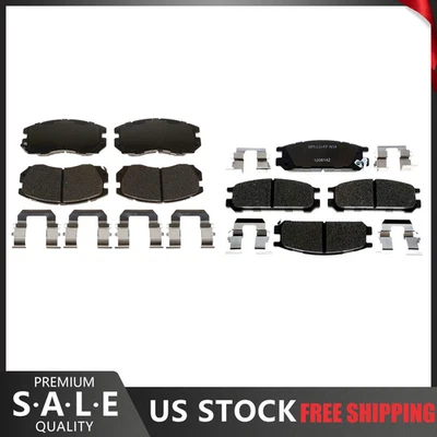 For 1996 1995 1994-1990 Subaru Legacy Front & Rear R-Line Ceramic Brake Pads - Image 1 of 4