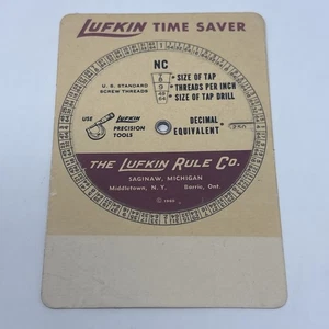 Guía de taladro de tornillo y grifo Lufkin Time Saver de colección, 1960 - Imagen 1 de 3