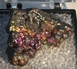 Colores Brillantes ARCO IRIS___RARO IRIDISCENTE Botroidal Hematita Tumbas Montn, Georgia  - Imagen 1 de 3