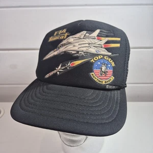 Vintage Top Gun Snapback Trucker Hat Super Condition 1987!! Maverick Goose !! - Picture 1 of 11
