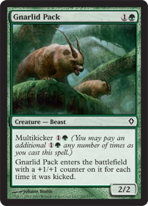 Gnarlid Pack -Foil Medium Play MTG Worldwake - Image 1 of 1
