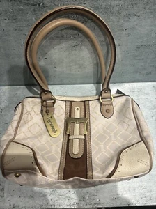 TIGNANELLO Caramel Brown Handbag Leather And Fabric Bag - Picture 1 of 6