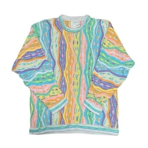 COOGI Cotton 3D Knitted Sweater Size M Multicolor 1994 Vintage Used Made in AU - Picture 1 of 3
