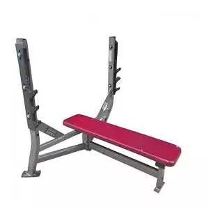 Life Fitness Olympic Flat Bench Press - Commercial Gym Equipment - Picture 1 of 10