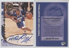 2000 Press Pass Auto Khalid El-Amin Rookie Auto RC