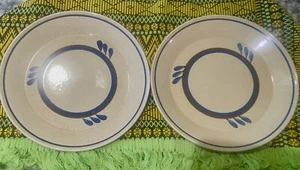 HTF PAIR Vintage METLOX VERNONWARE "HERMOSA " MCM Dinner Plates 11" 578 EUC - Picture 1 of 12