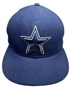 Cappello berretto uomo Dallas Cowboys New Era NFL 59FIFTY aderente taglia 7 blu navy bello - Foto 1 di 6