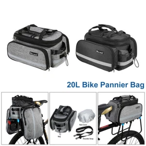 Fahrradkoffertasche Heckständer Wasserdicht Radfahren Fahrrad Tourenkoffer Tasche 20L UK - Bild 1 von 13