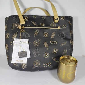 Harry Potter Picnic Time Cooler Bag and Corkcicle Golden Snitch Wine Tumbler NEW - Picture 1 of 8