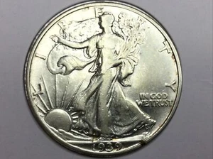 1938 Walking Liberty Half Dollar in almost uncirculated - Picture 1 of 2