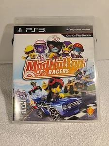 ModNation Racers (Sony Playstation 3 PS3, 2010) schwarzes Label mit Rennfahrern Handbuch - Bild 1 von 11