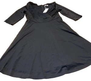 Grace Karin women's Dress XL Black Swing Cocktail Wedding Guest Vneck - Picture 1 of 6