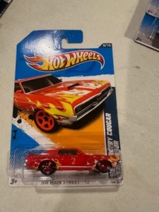 Mercury Cougar Eliminator #168 2012 Hot Wheels HW Main Street '69 rojo - Imagen 1 de 1