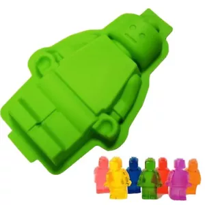 Silicone L E G O Figure Cake Dessert Chocolate Soap Candle Resin Mould - Imagen 1 de 3