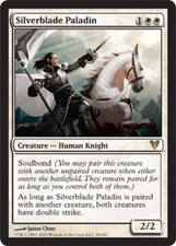 Silverblade Paladin - Foil ~ Lightly Played Avacyn Restored MTG Magic UltimateMT