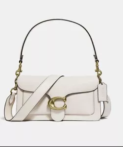 Coach Tabby Large Shoulder Bag 26 Hand Bag BNWT Ivory Dust Bag Chalk - Picture 1 of 10