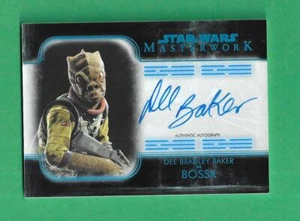Star Wars Masterwork Autograph Card A-DBB Dee Bradley Baker - Bossk 68/99 BLUE   - Picture 1 of 2