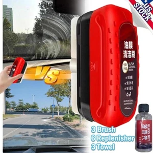 Automotive Oil Film Cleaning Brush Glass Board Car Windshield Cleaning Brush - Picture 1 of 23