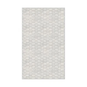 NeverMove Machine Washable Antiqued Lattice Area Rug, 3x5, Grey 3' x 5' Area - Picture 1 of 6
