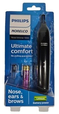 Recortadora de nariz, oídos y cejas Philips Norelco 1000 NT1715/60 alimentada por batería de litio Foto 1 de 4