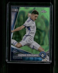 Topps Chrome MLS #192 Matías Cóccaro rifrattore lava verde fluo - Foto 1 di 2