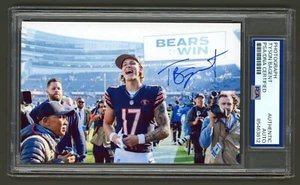 Tyson Bagent Signed Photo (PSA) Rookie Chicago Bears Win vs Raiders 1st Start - Picture 1 of 2