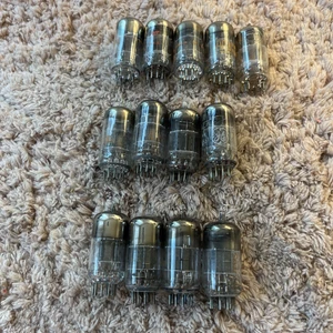 P58 Lot of 13 12az7a RCA GE Misc Brands Vacuum Tubes - Picture 1 of 2