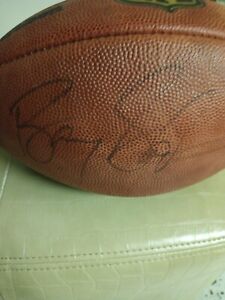 Barry Sanders Autographed Wilson Leather Football PSA Certified