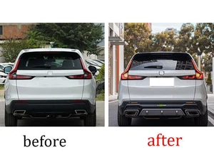 For Honda CRV CR-V 2023-2025 Black&Silver Rear Bumper Diffuser Spoiler Board - Picture 1 of 8