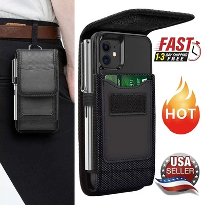 For Motorola Moto G Power G Play 2025 Case Nylon Belt Clip Holster Phone Pouch - Image 1 of 4