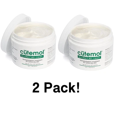 2 Pack, Cutemol Emollient Moisturizing Cream, for Eczema, Psoriasis (8 oz) - Image 1 of 4