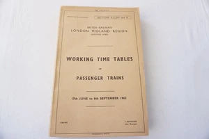 1963 London Midland Western  Lines Railway Working Timetable Sects A C D F & G - Picture 1 of 11