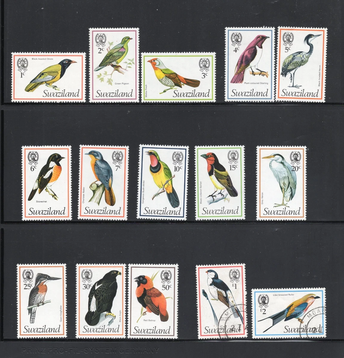 1976 Equatorial Guinea Bird Stamps Collection - Complete North American Birds Issue 1007-1013