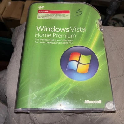 Microsoft WINDOWS VISTA HOME PREMIUM Upgrade 32 Bit DVD Software New #fv - Image 1 of 4