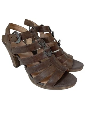 5TH AVENUE Sandalias de tacón alto Mujeres Sandalias de tacón Talla EU 38 marrón - Imagen 1 de 4