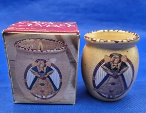 Country Angel Keramik Topf Kerze unparfümiert Neu im Karton 3,5" - Bild 1 von 10