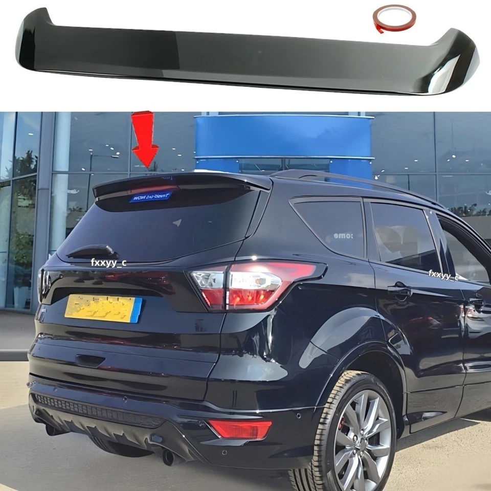 For 2013-2019 Ford Escape Rear Tailgate Roof Spoiler ST-Line Style Glossy Black - Изображение 1 из 4