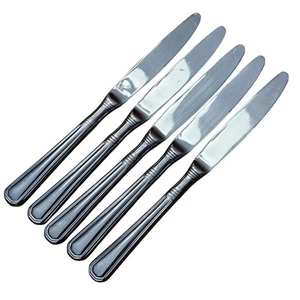 Cuchillos de cena de acero inoxidable Pfaltzgraff Providence 9" cubiertos brillantes cubiertos (5) - Imagen 1 de 14