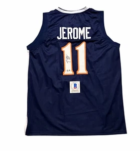 Ty Jerome Signed Jersey Virginia Cavaliers Basketball Auto Champs Beckett COA - Picture 1 of 2