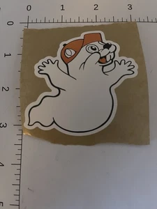 Buccees Ghost Beaver Mascot Buc-ees Bumper sticker 3” Halloween - Picture 1 of 2