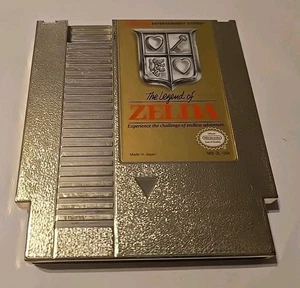 Nintendo NES Gold Cart The Legend of Zelda Game Tested - Picture 1 of 3