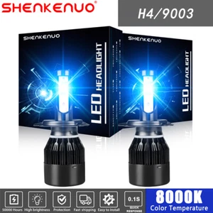 ICE BLUE 8000K LED Headlight High Low Beam Bulbs for 1997-2004 Toyota Tacoma - Picture 1 of 11