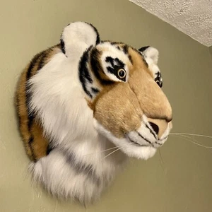 GUND Wild & Wooly Tiger Wall Hanging Trophy Mount stuffed Head Plush 13.5” - Picture 1 of 10
