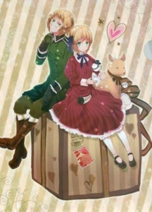 clear file folder Hetalia Axis Powers anime Liechtenstein Switzerland - Picture 1 of 2