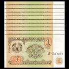 Lot 10 PCS, Tajikistan 1 Ruble, 1994, P-1, UNC