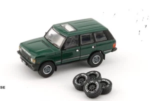 BM Creations 1992 Land Rover Range Rover Classic LSE Green LHD 1:64 Diecast Car - Picture 1 of 3
